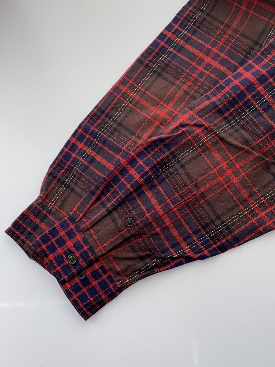 BROWN by 2 tacs Wool Nylon Heavy Oxford XL Wool RED Plaid B30 S001 gallery