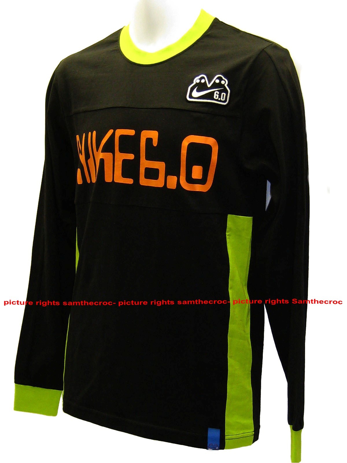 New NIKE 6.0 BMX Tailwhip Cotton Tee Shirt T Shirt Black Adults S gallery
