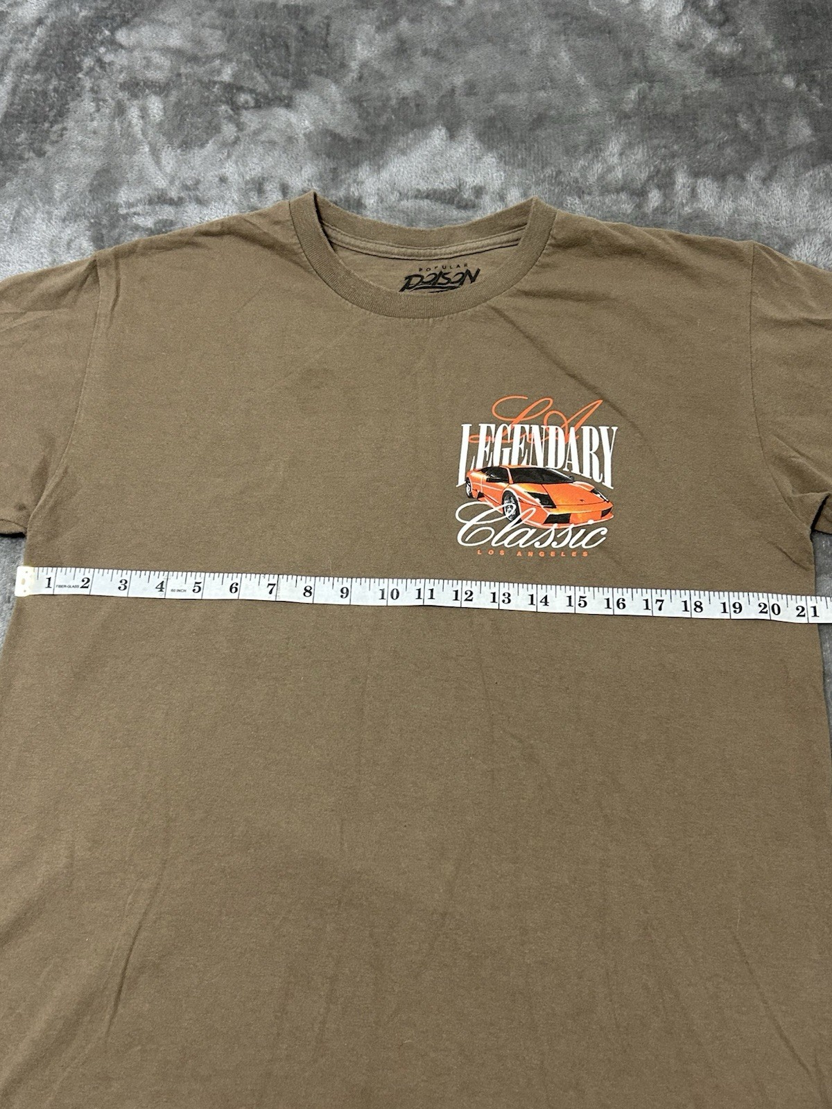 Popular Poison Men's Brown Cars Graphic Print Short Sleeve Crew Neck T-Shirt L gallery