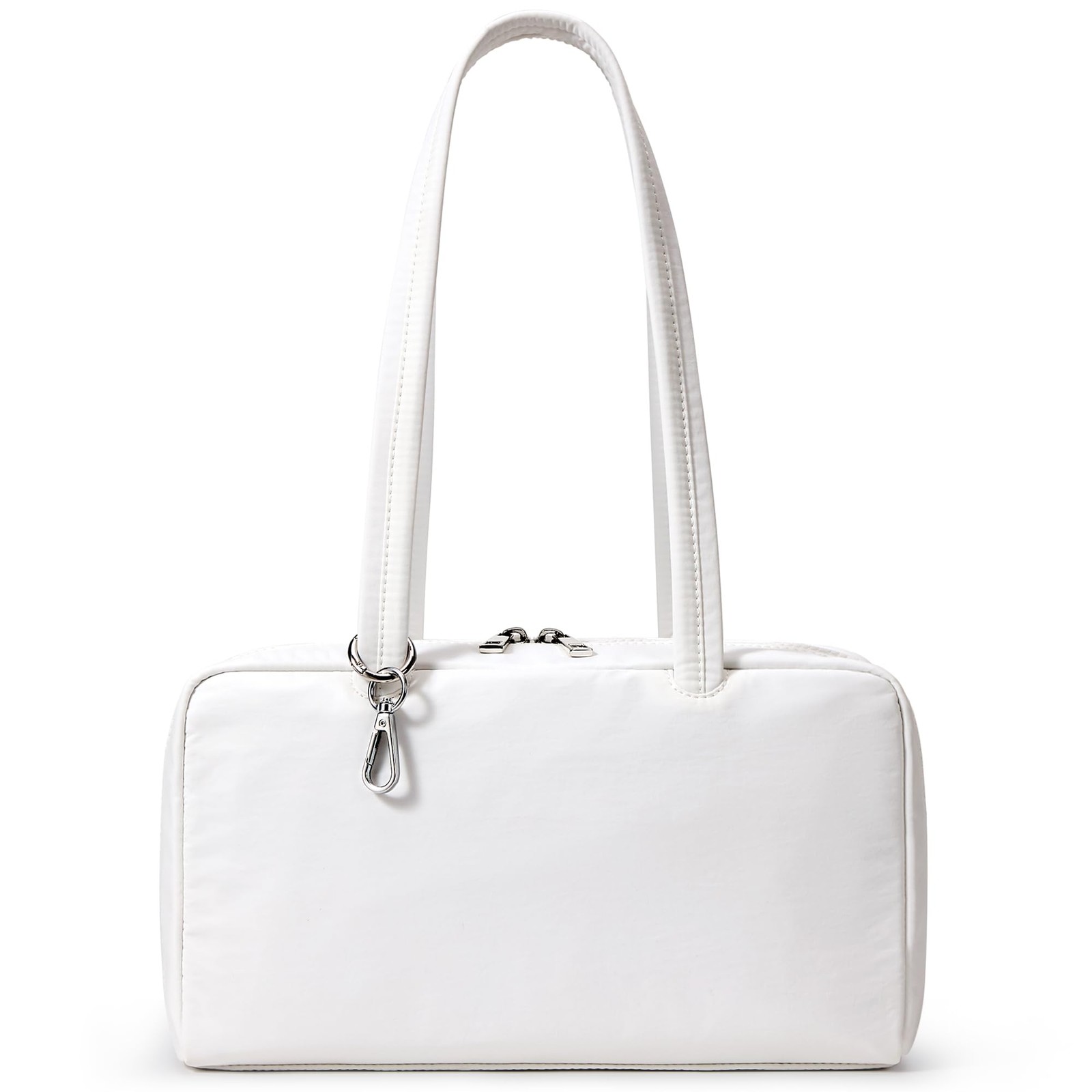 WLLWOO Nylon Tote Bag, Bowler Bag Women Shoulder Purse with Keychain Clip, Li... gallery