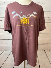 Life is Good Tee Shirt Mens Medium Graphic T-Shirt Motorcycle Moto LIG Biker