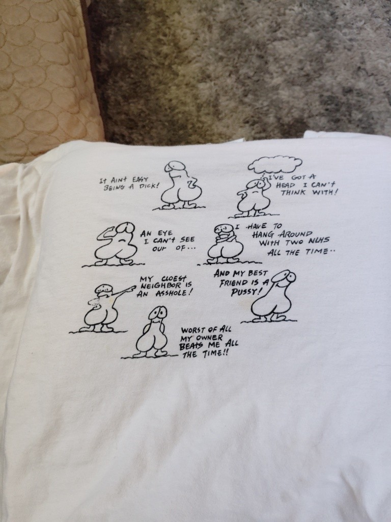 Vintage 80s 90s It Ain’t Easy Being A Dick T Shirt Funny Adult Humor Novelty L