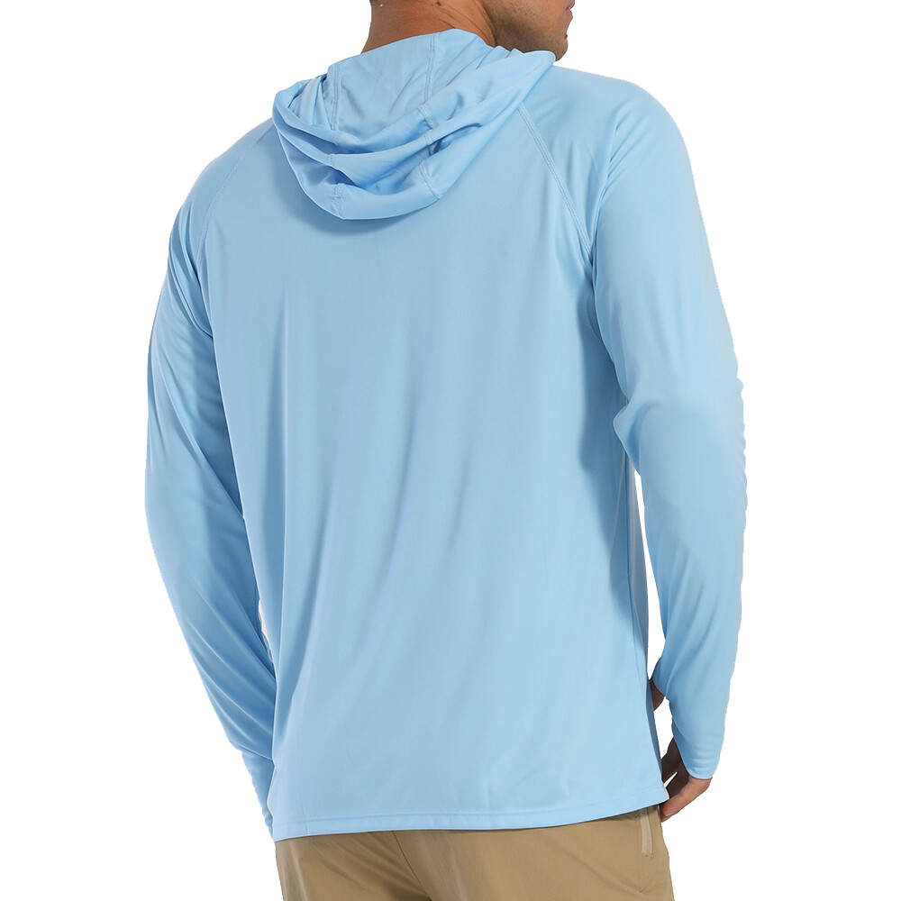 Men's Sports Hoodie UPF 50+ Outdoor Fishing Sun Shirt Skin Protection UV Shirt gallery