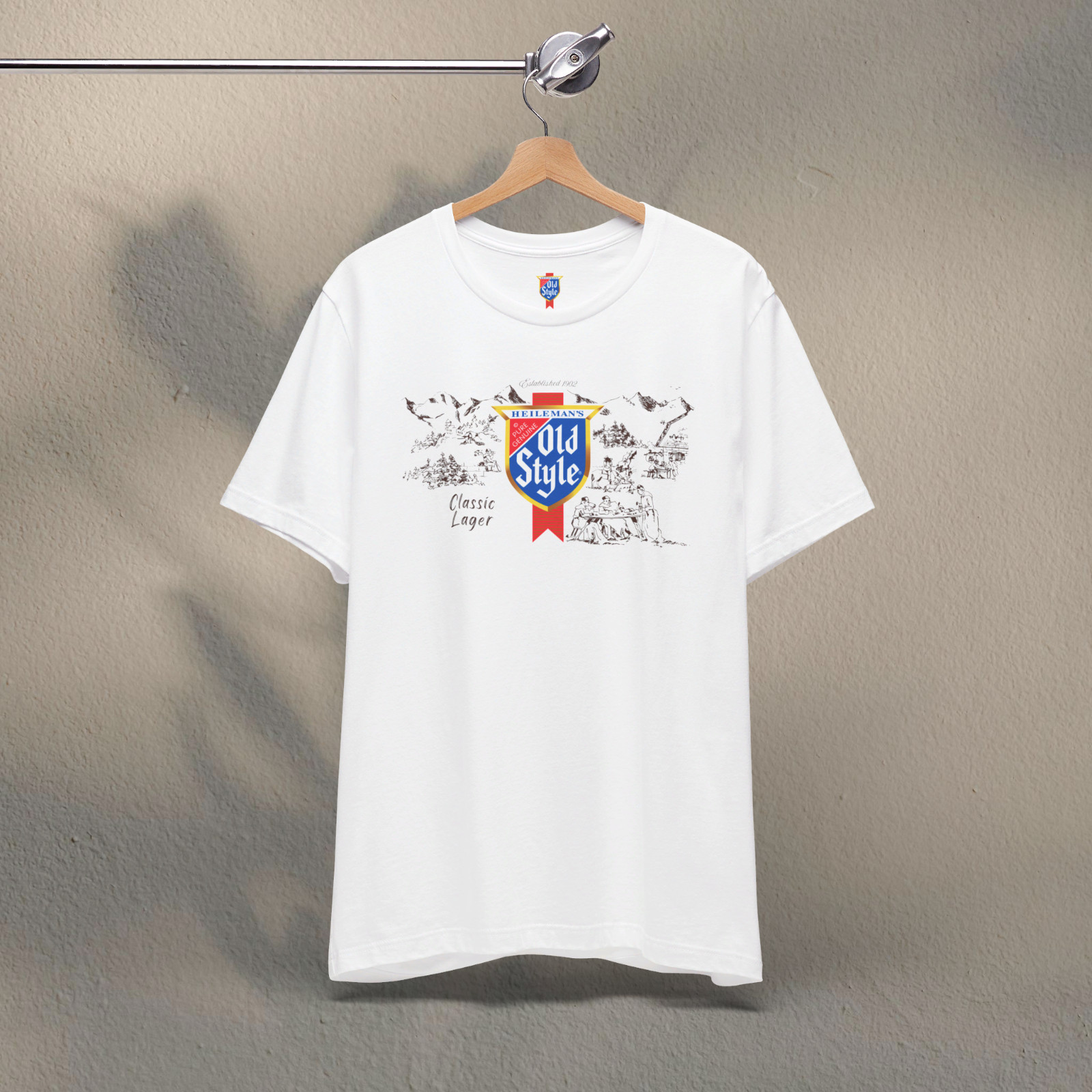 Vintage Heileman's Old Style Beer Short Sleeve T Shirt Unisex Size S M XL 2X 3XL gallery