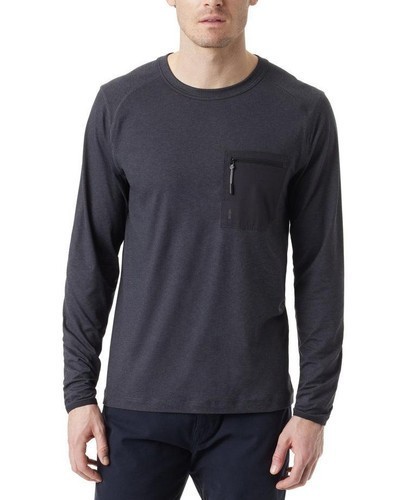 BASS OUTDOOR Black Beauty Utility Shirt Regular Fit Crewneck Lightweight L