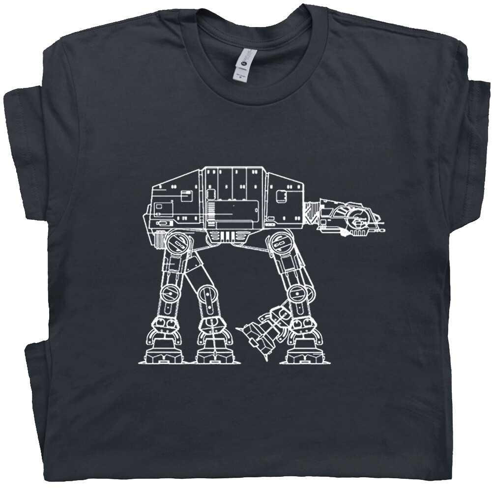 At-At T Shirt Robot Shirts Cool Retro Vintage 80s Movie Tee Geek Science gallery