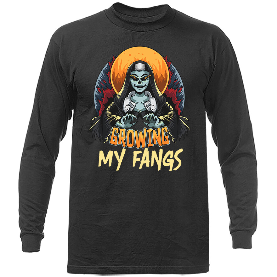 Halloween Costume Spooky Witches Pumpkin Ghost Graphic Long Sleeve
