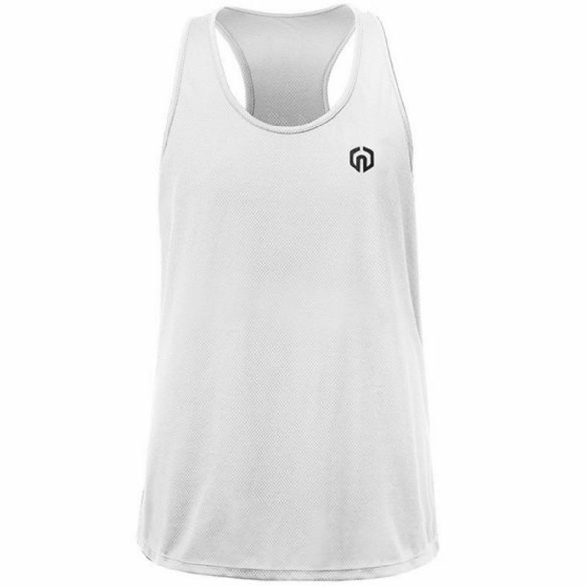 NELEUS 'Dry Fit Logo Muscle' Mesh Tank Top Men's S Gym Workout Exercise WHT NEW! gallery