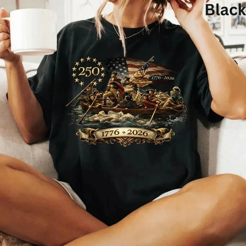 1776 Revolutionary War America 250th Anniversary Graphic T-Shirt HM1646 gallery