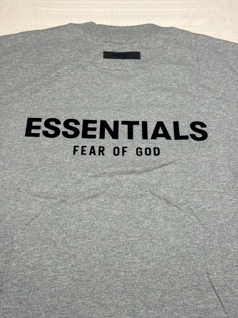 Fear of God Essentials Dark Oatmeal Gray T-Shirt SS22 100% Authentic gallery