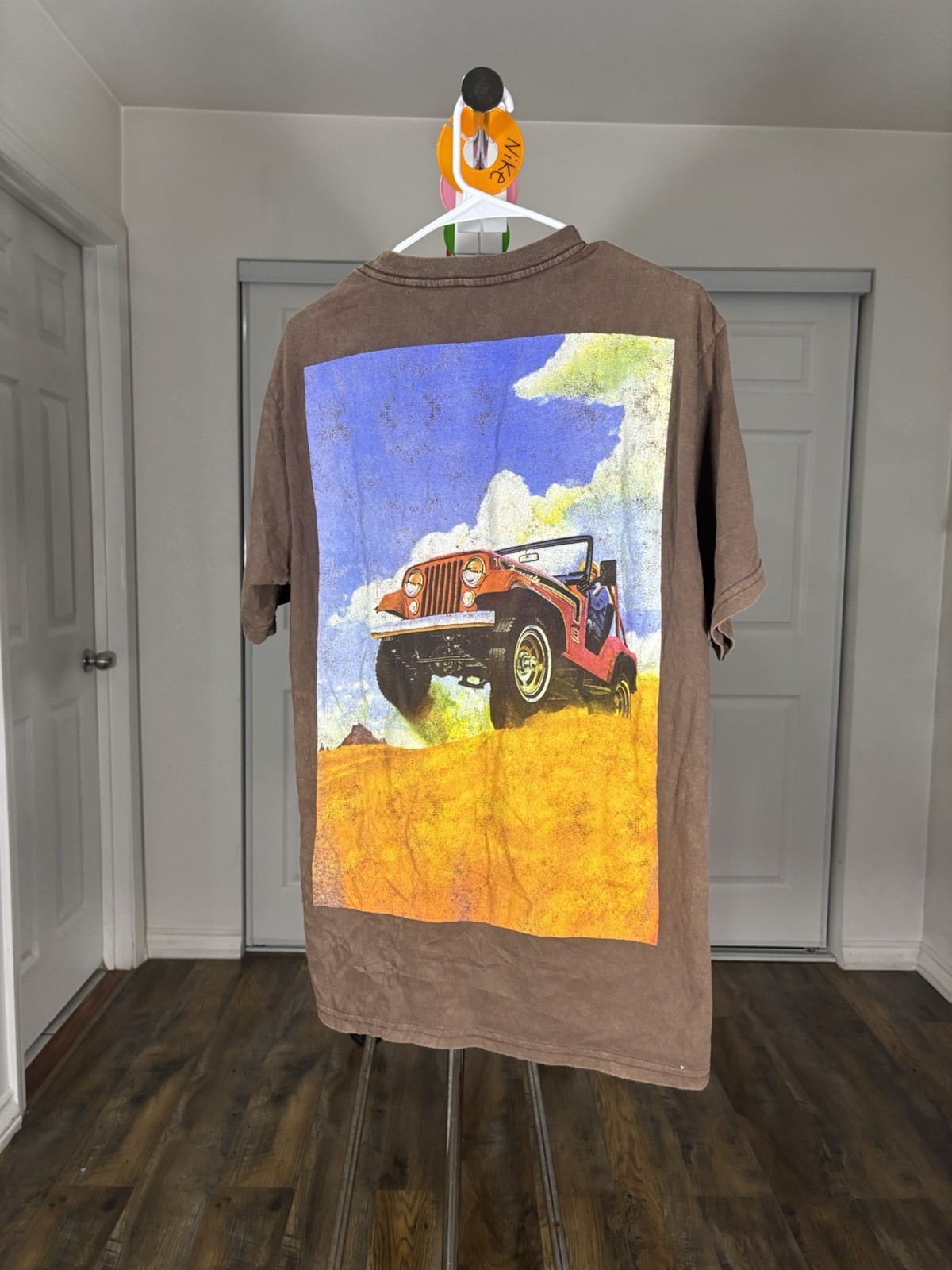 Jeep Spirit 1941 Graphic Double-Sided Men's Brown Crew Neck T-Shirt Size S/P gallery