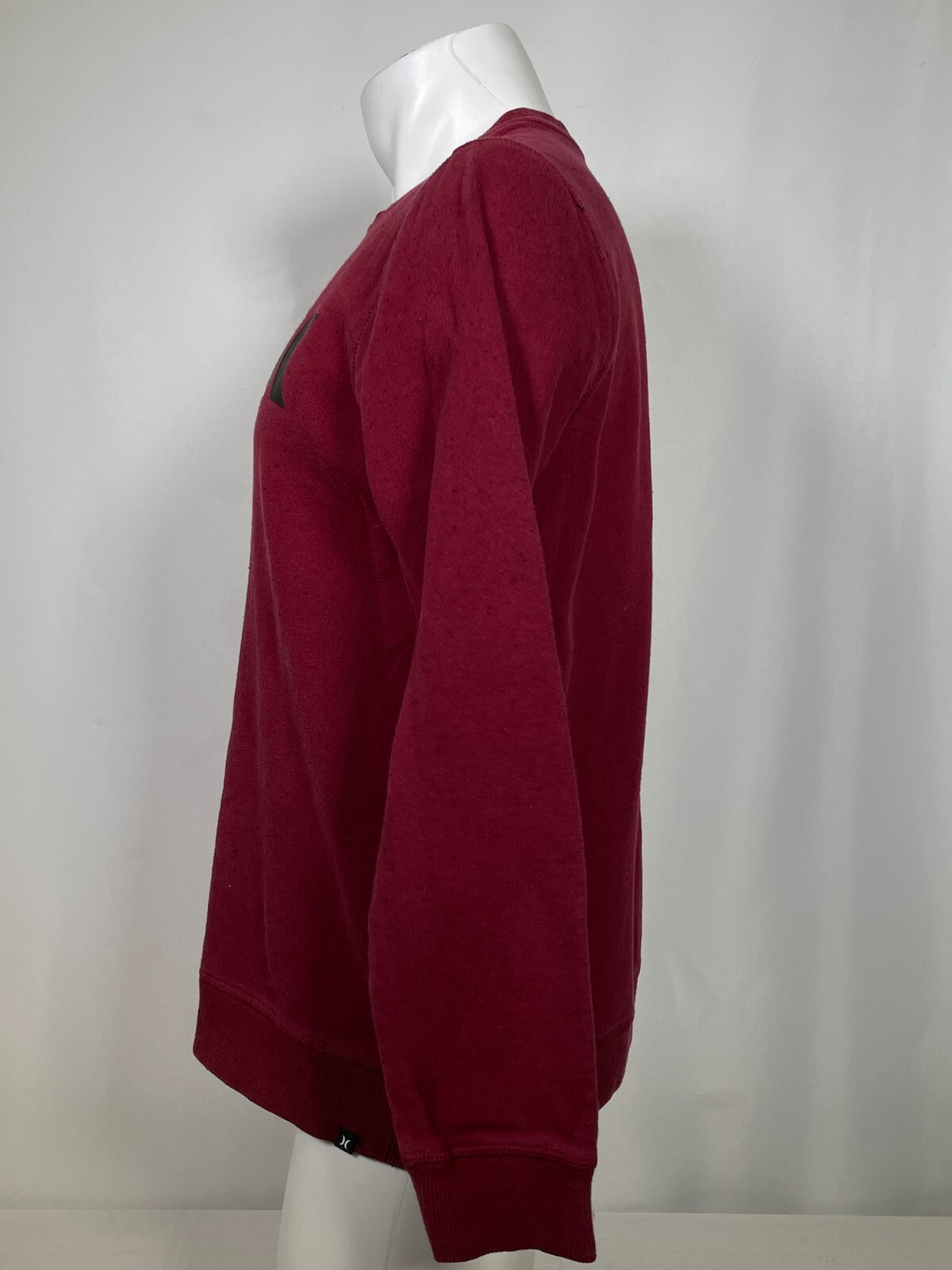 Hurley Moletom Careca One&Only Long Sleeve Pullover Maroon Shirt Men's MEDIUM gallery