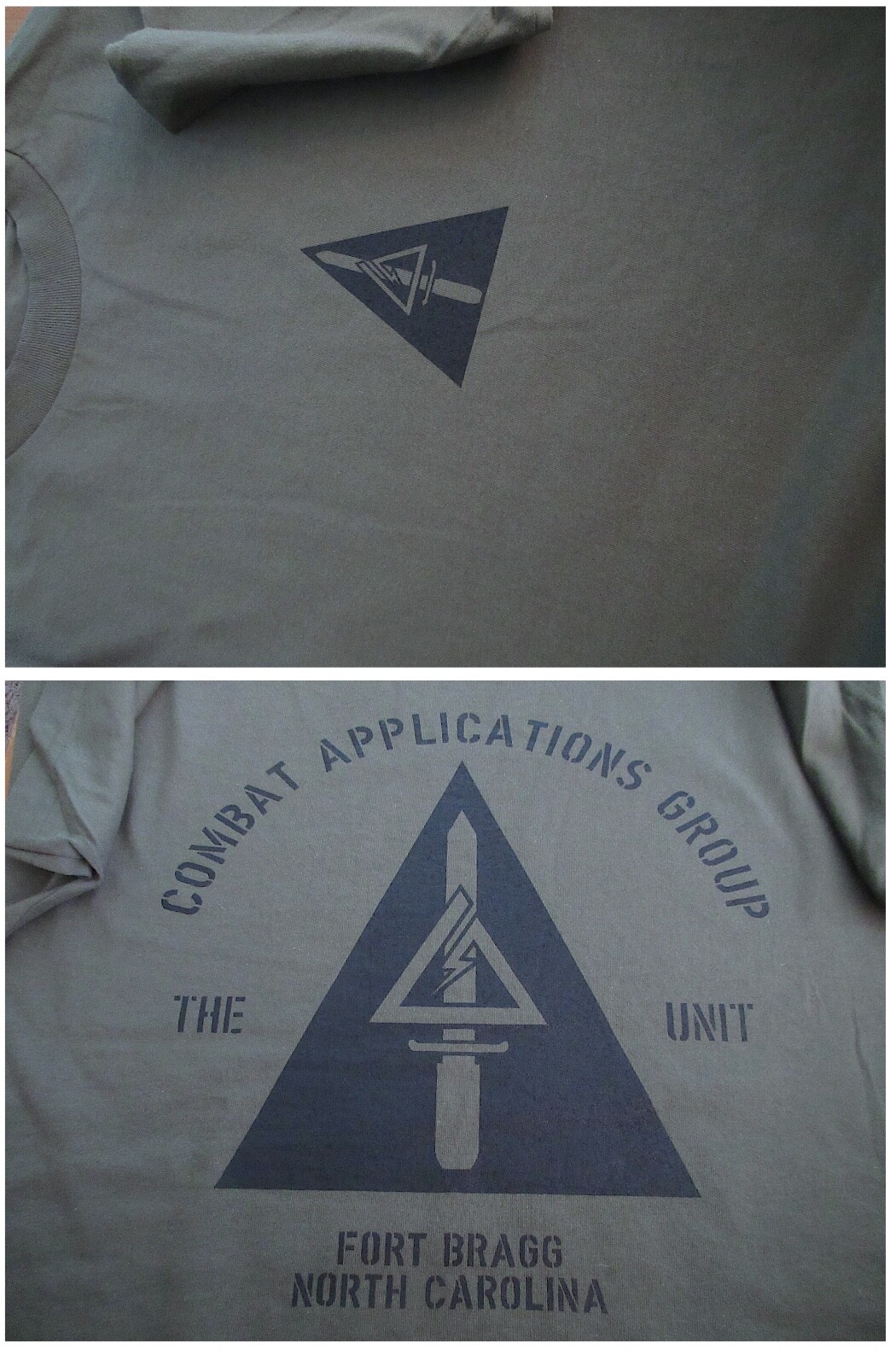 Delta Force CAB (1st SFOD-D) The Unit Silk-Screened T-Shirt 4X Military Green gallery
