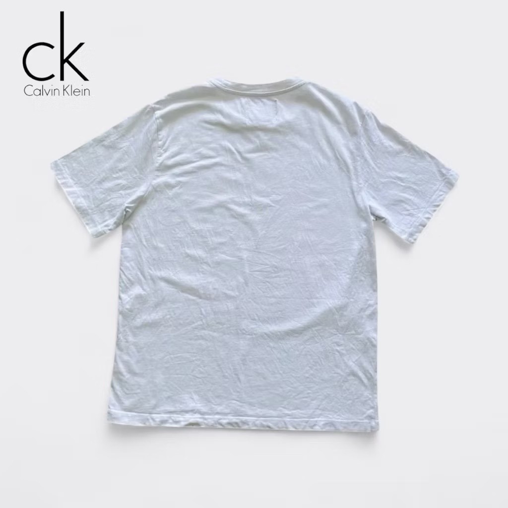 Calvin Klein Jeans Andy Warhol Portrait Graphic T-Shirt White Size L Rare gallery