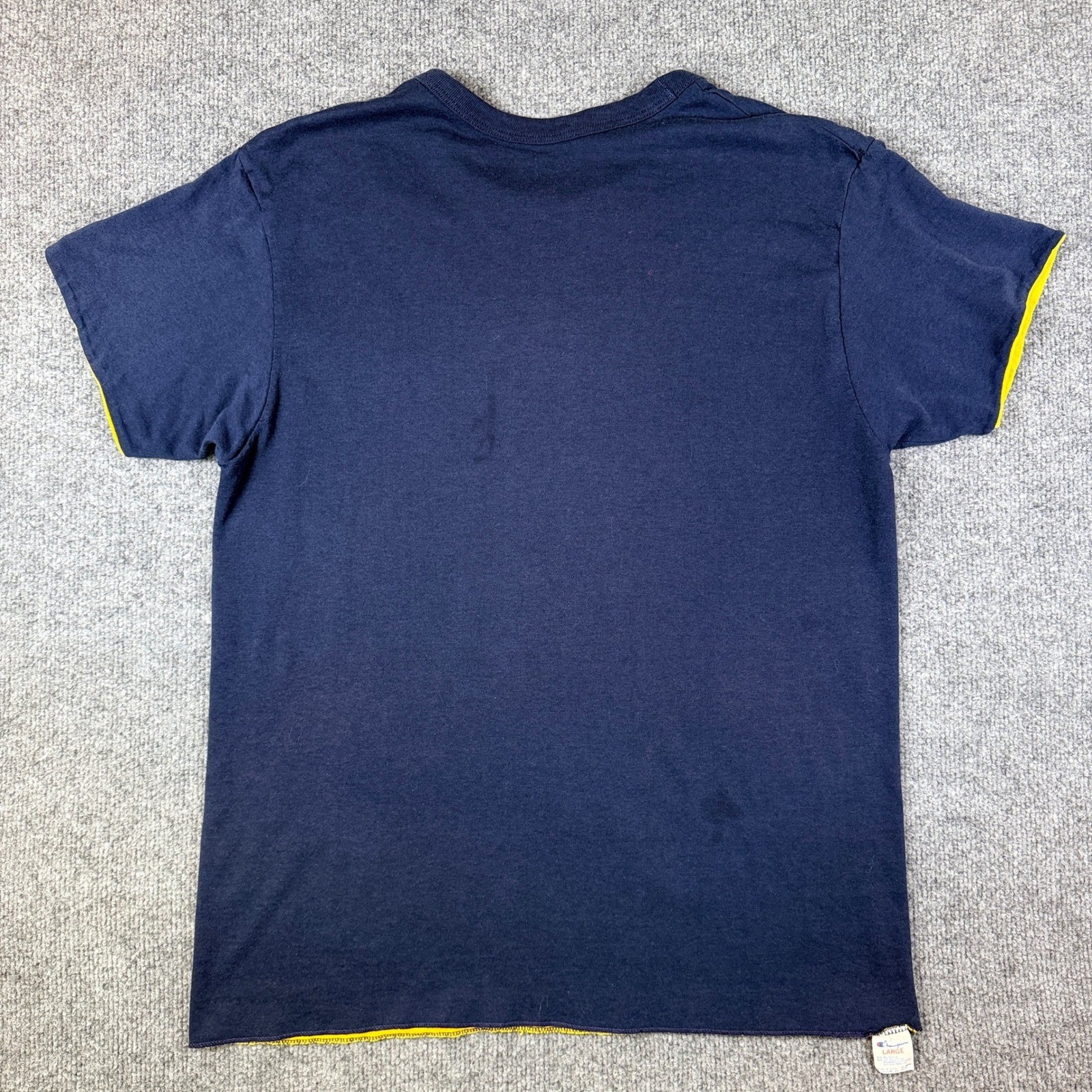 Vintage Champion Double Face T Shirt Mens L Reversible Phys Ed Made in USA 80s gallery