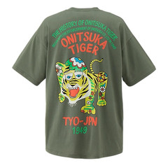 Onitsuka Tiger OVERSIZED GRAPHIC TEE 2183B531 100% Cotton Relaxed Fit JAPAN NEW