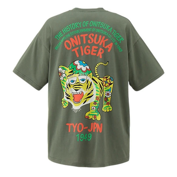 Onitsuka Tiger OVERSIZED GRAPHIC TEE 2183B531 100% Cotton Relaxed Fit JAPAN NEW gallery