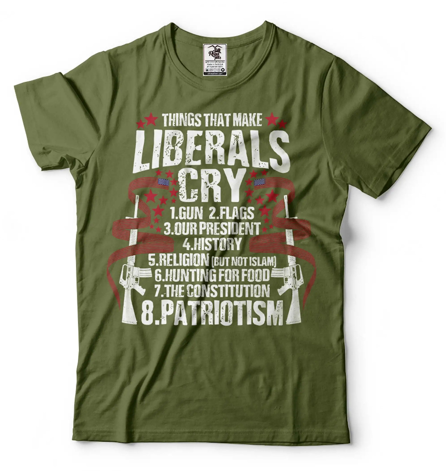 Things That Make Liberals Cry Shirt Anti Liberal Shirt Pro Gun Patriotic Tee gallery