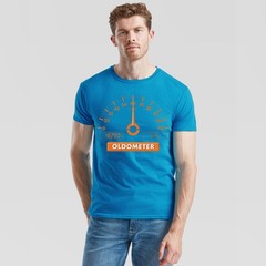 Oldometer 60 Years 60th Birthday Mens T-Shirt Age Gauge Design