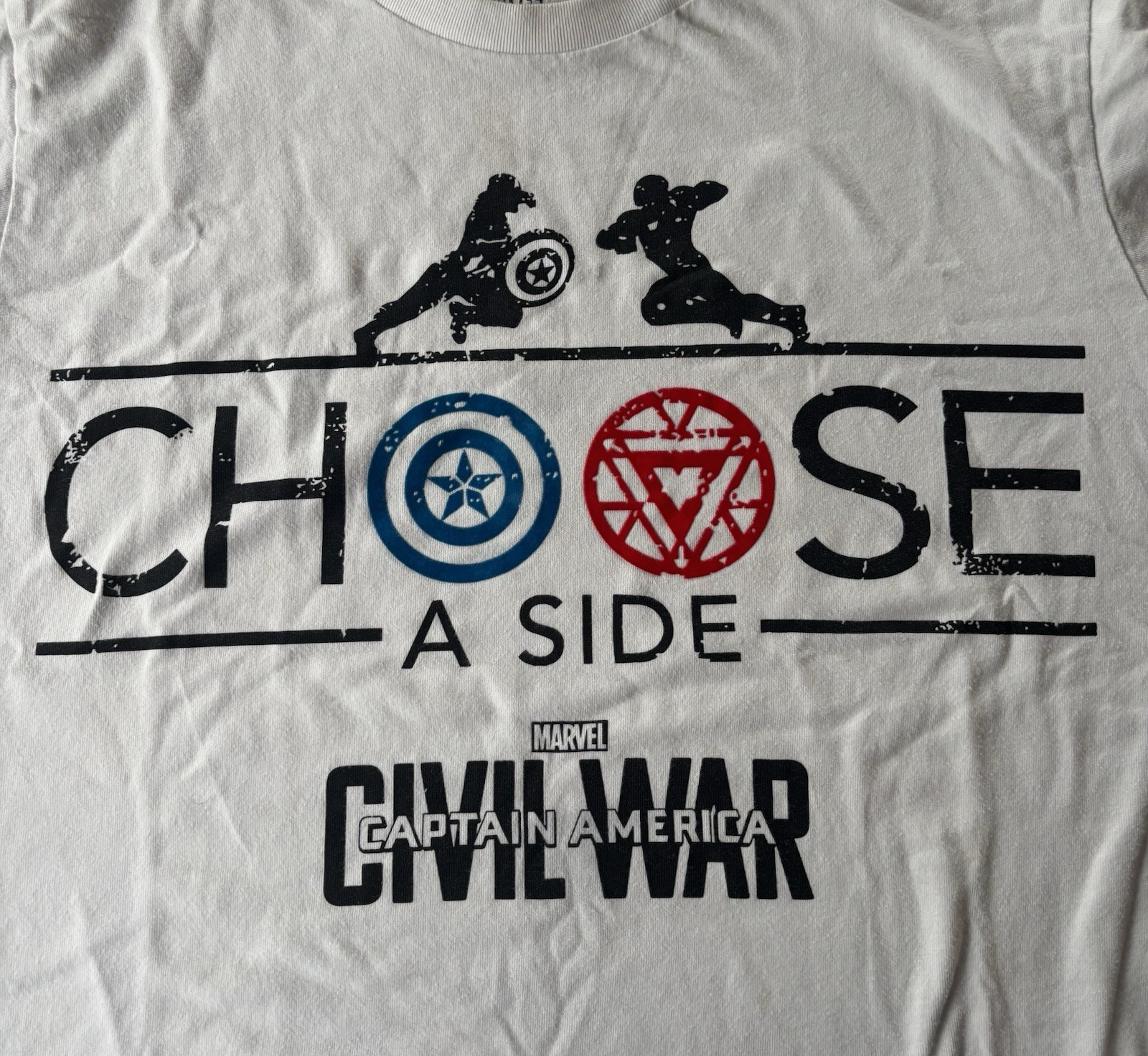 Captain America Civil War Choose A Side t shirt Size L Marvel UT gallery