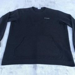 Columbia BLK Waffle Thermal Long Sleeve Kangaroo Pocket Black Shirt Men XXL