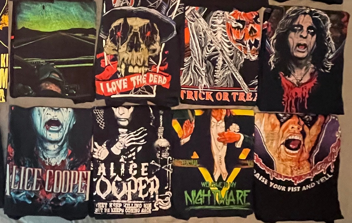 Build Your Own Lot of Alice Cooper T-Shirts Mens Size Large random grab bag gallery