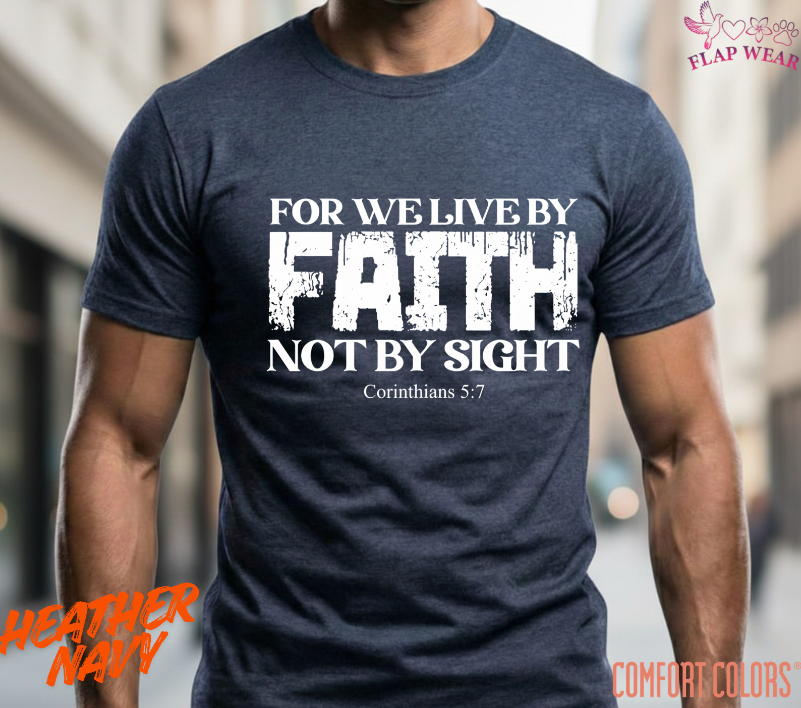 Unisex For We Live By Faith T-Shirt, Men T shirt,Women T shirt Gift ReligionTop gallery