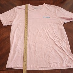 Columbia PFG Double Sided Graphic Pink Crew Neck T Shirt Sz XL Fish Marlin Gear