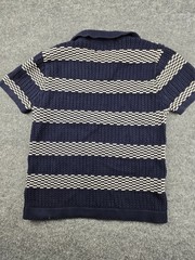 American Eagle Small Knitted Polo Shirt Striped #716