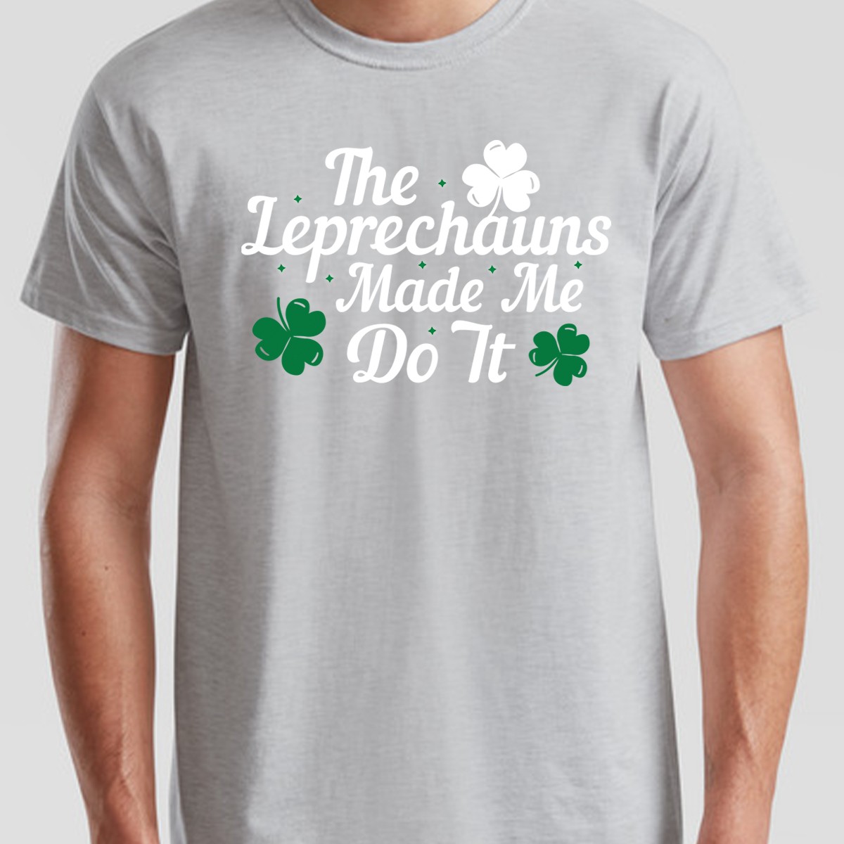 Saint Patricks Day Paddys The Leprechauns Made Me Do It Mens Womens T-Shirt gallery
