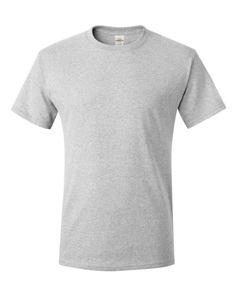 Hanes Unisex Authentic T-Shirt 5250 Ash/Light Grey Heather 3XL