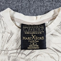 Star Wars Marc Ecko Cut & Sew Chewbacca Shirt Mens Medium White Graphic Tee