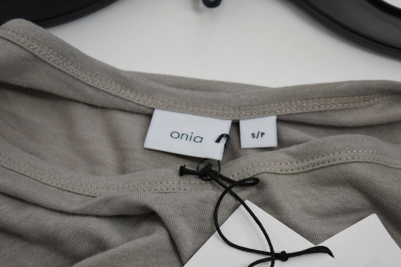 Onia Chad Mens Colorblock Comfortable Linen Short Sleeve T-Shirt Long $85 NWT gallery