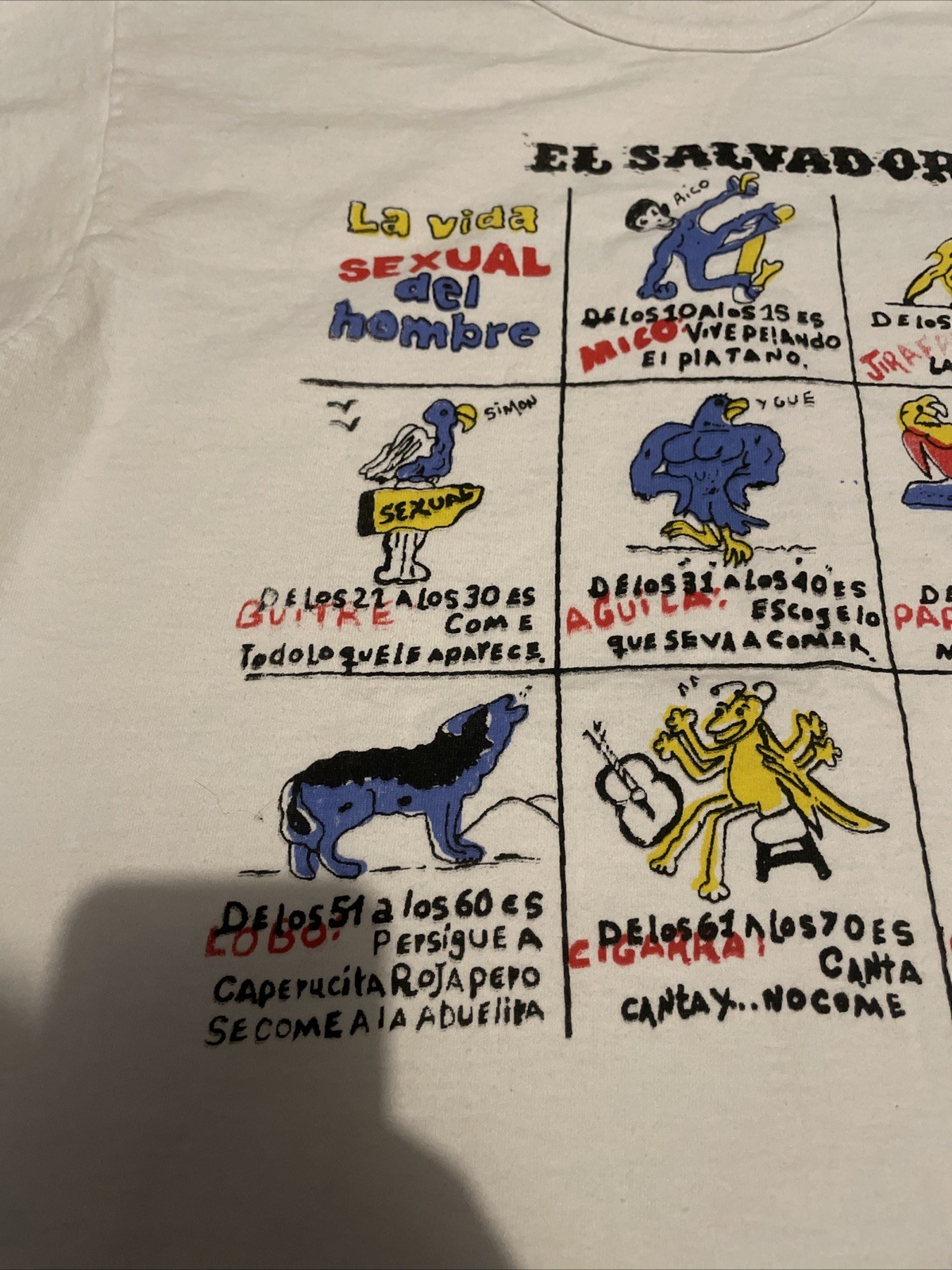 Vtg 80s 90s El Salvador Funny Parody T-Shirt Joke Grunge Single Stitch SZ Large gallery