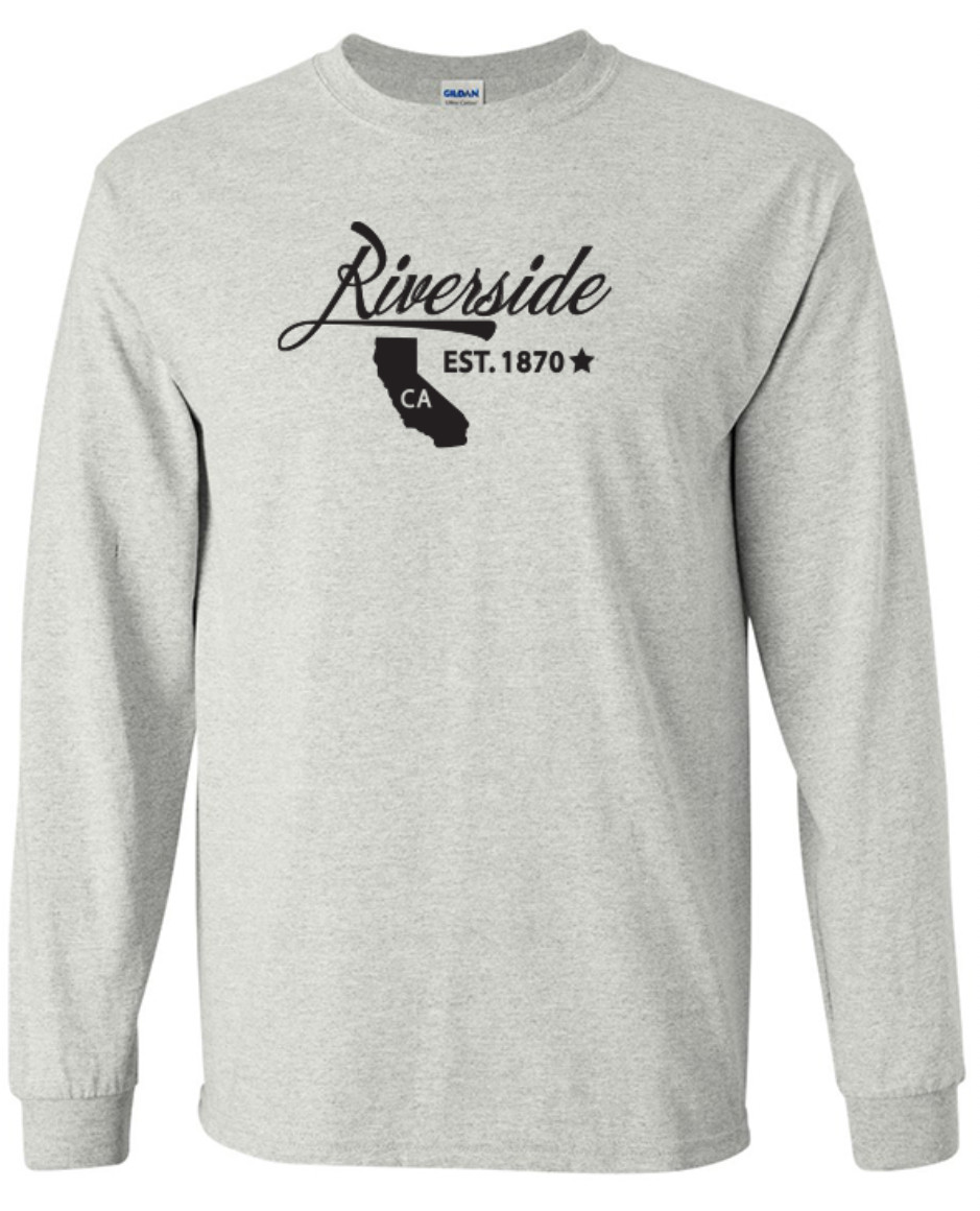 Riverside California State T-Shirt Long Sleeve Graphic Tee Unisex Apparel Design gallery