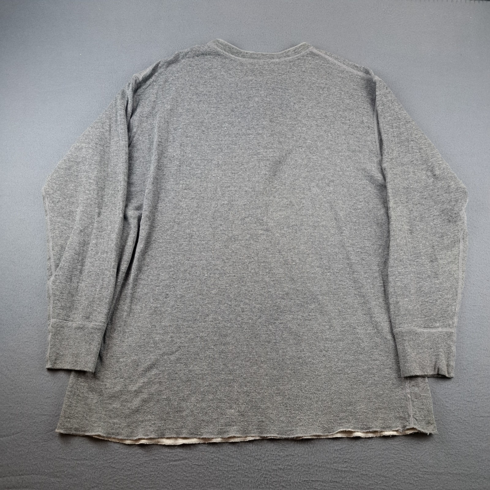 LL Bean Henley Shirt Mens Size 2XL River Driver Cotton Wool Nylon Canada 02037 gallery