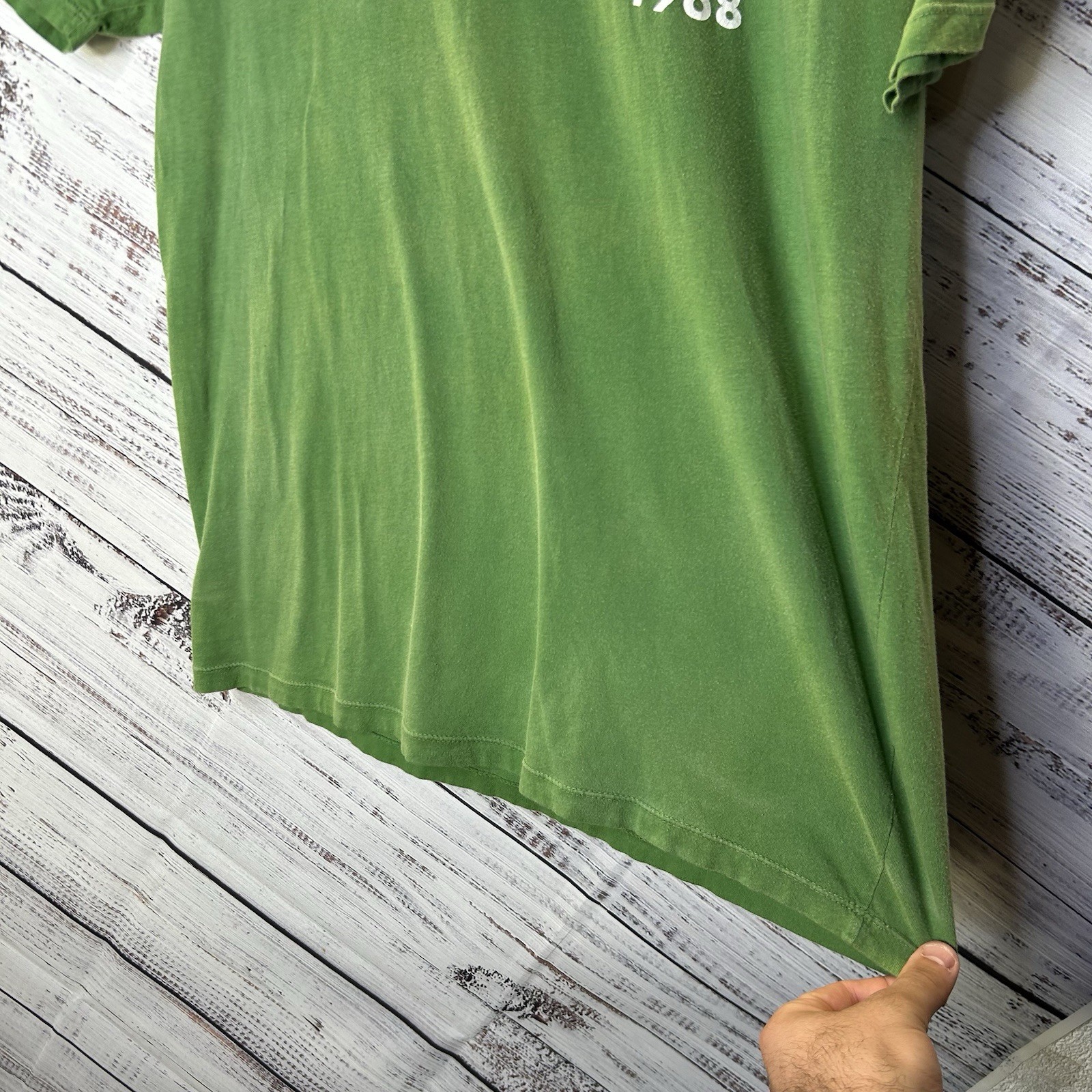 Roots of Fight Arthur Ashe 1968 Double Sided Graphic T-Shirt Green Men’s Large gallery