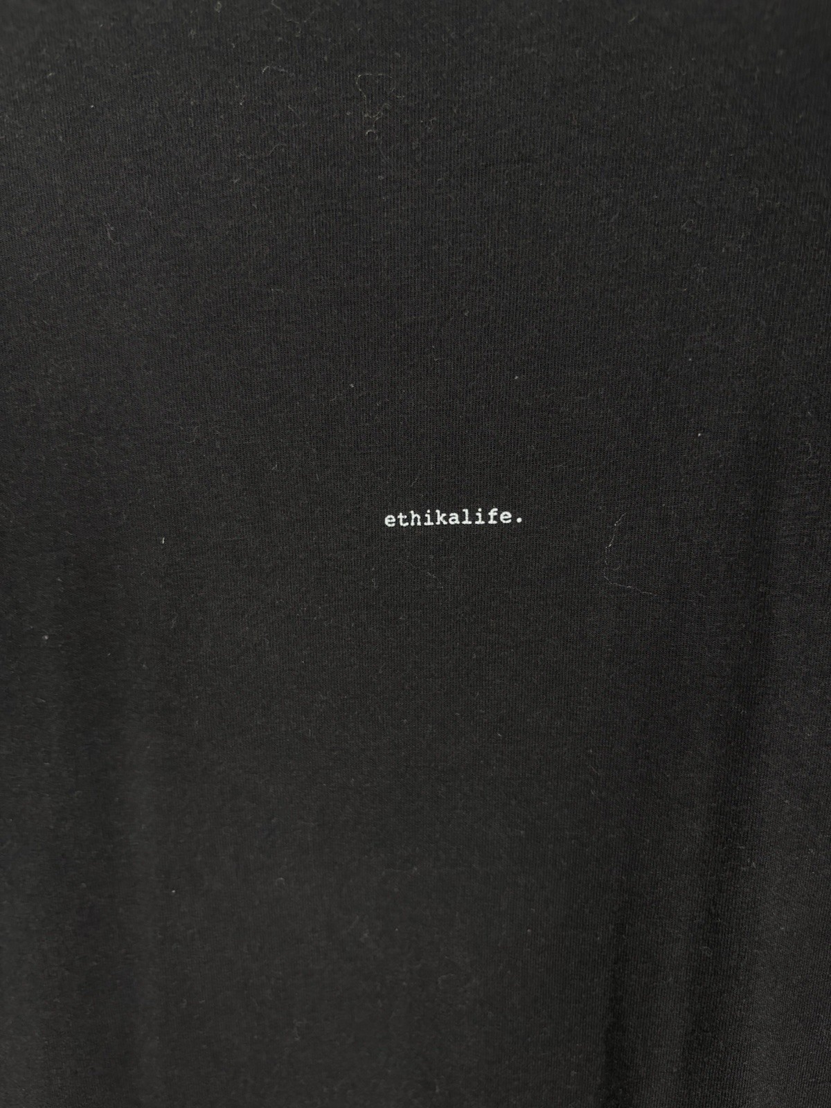 Ethika Logo Men's Black Short Sleeve Crew Neck Slim Fit T-Shirt Size 2XL gallery