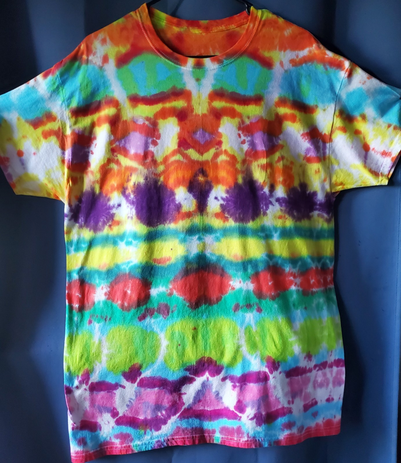 HANES 100% SIZE LARGE Cotton Tye Dyed Shirt Pre-washed WON'T FADE VERY SOFT gallery