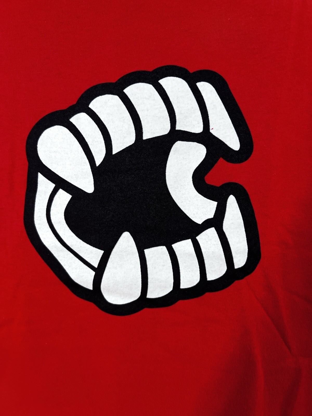 NEW Creepy Co. Company GLOW IN THE DARK CHOMPERS Logo T-Shirt Tee Red 3XL gallery