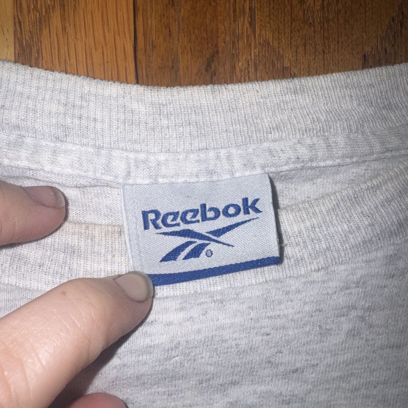 VINTAGE 90's Reebok USA L embroidery Logo CLASSIC T SHIRT Gray gallery