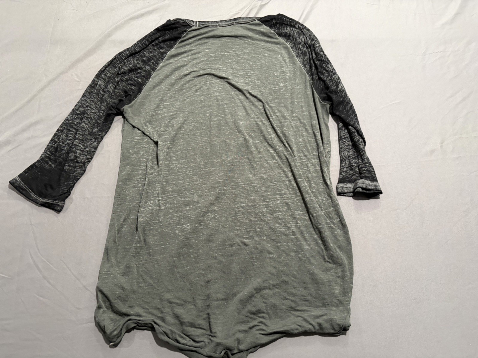 H&M Divided Men’s Antichrist Rock Raglan Shirt Size Medium Band Tee See-Through gallery