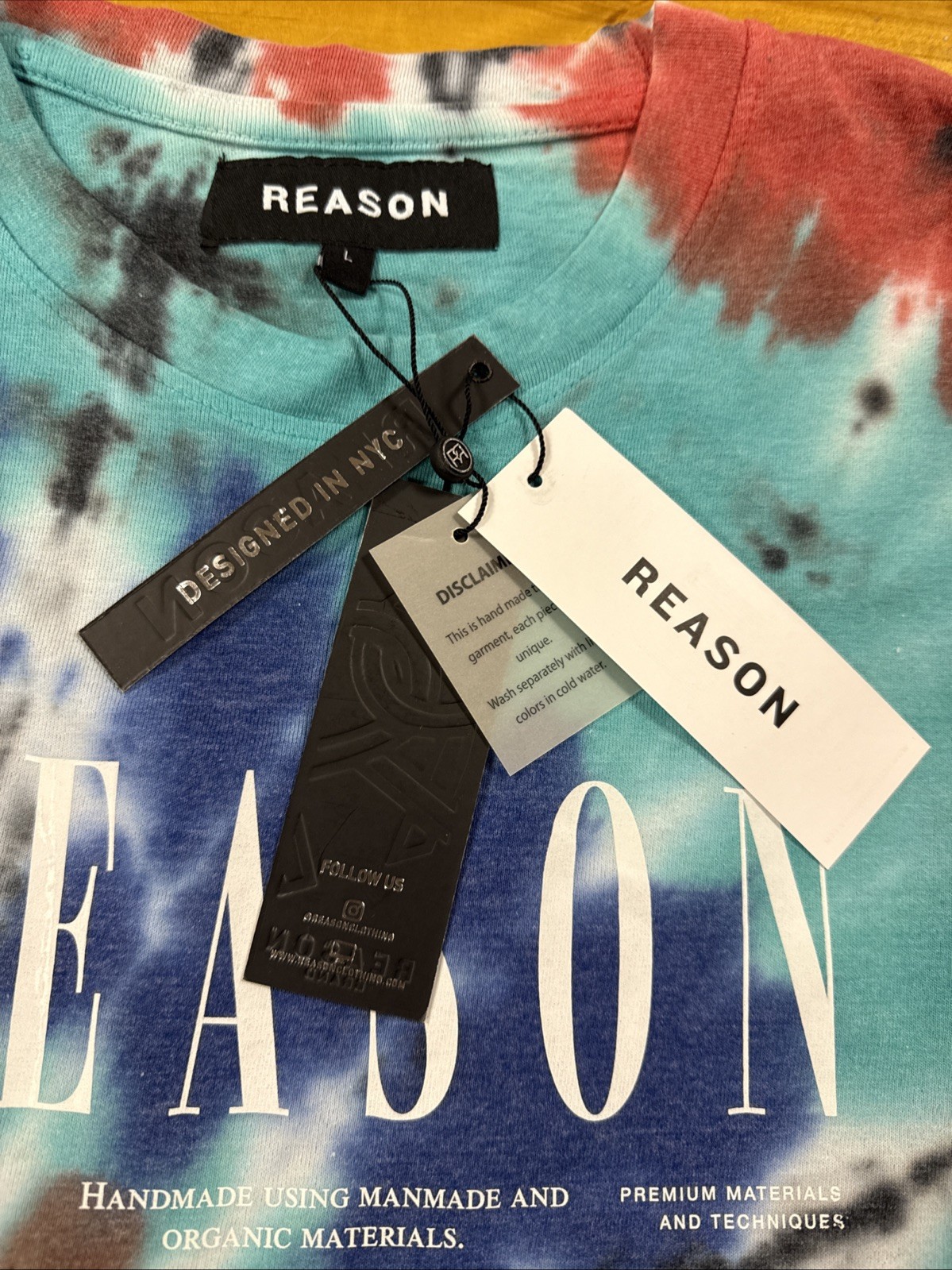 Reason Brand Men's L Long Sleeve T-Shirt Multicolor Cotton/Poly Blend NWT gallery