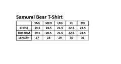 Victorious Men’s Casual Samurai Bear Graphic Print Cotton T-Shirt TS7516