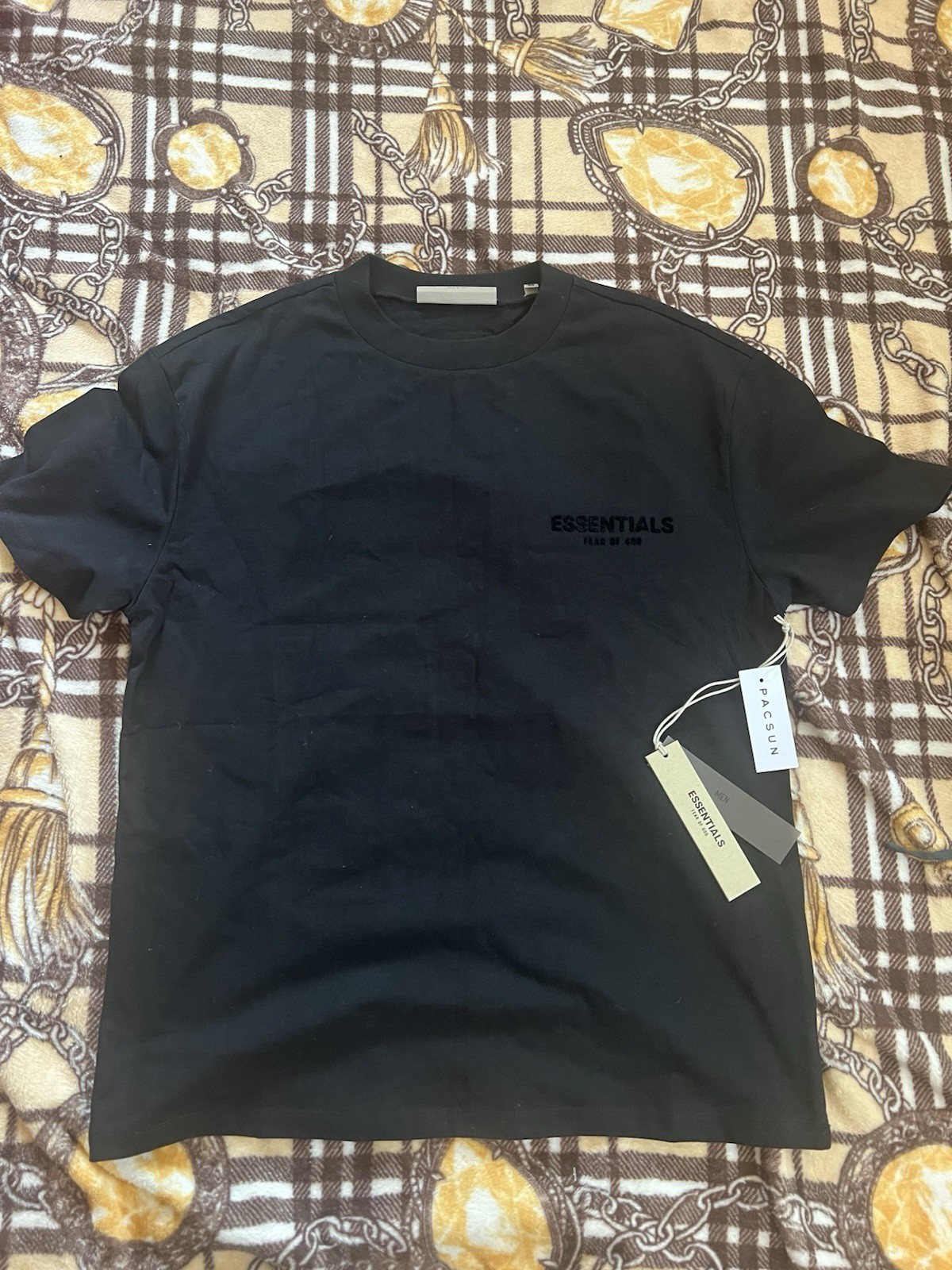 Essentials Fear of God Men's Black Logo Crew Neck Short Sleeve T-Shirt XS gallery