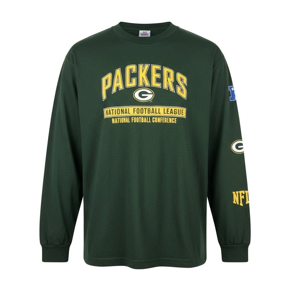 NFL Team Apparel Green Bay Packers Long Sleeve T-Shirt Green Mens Large