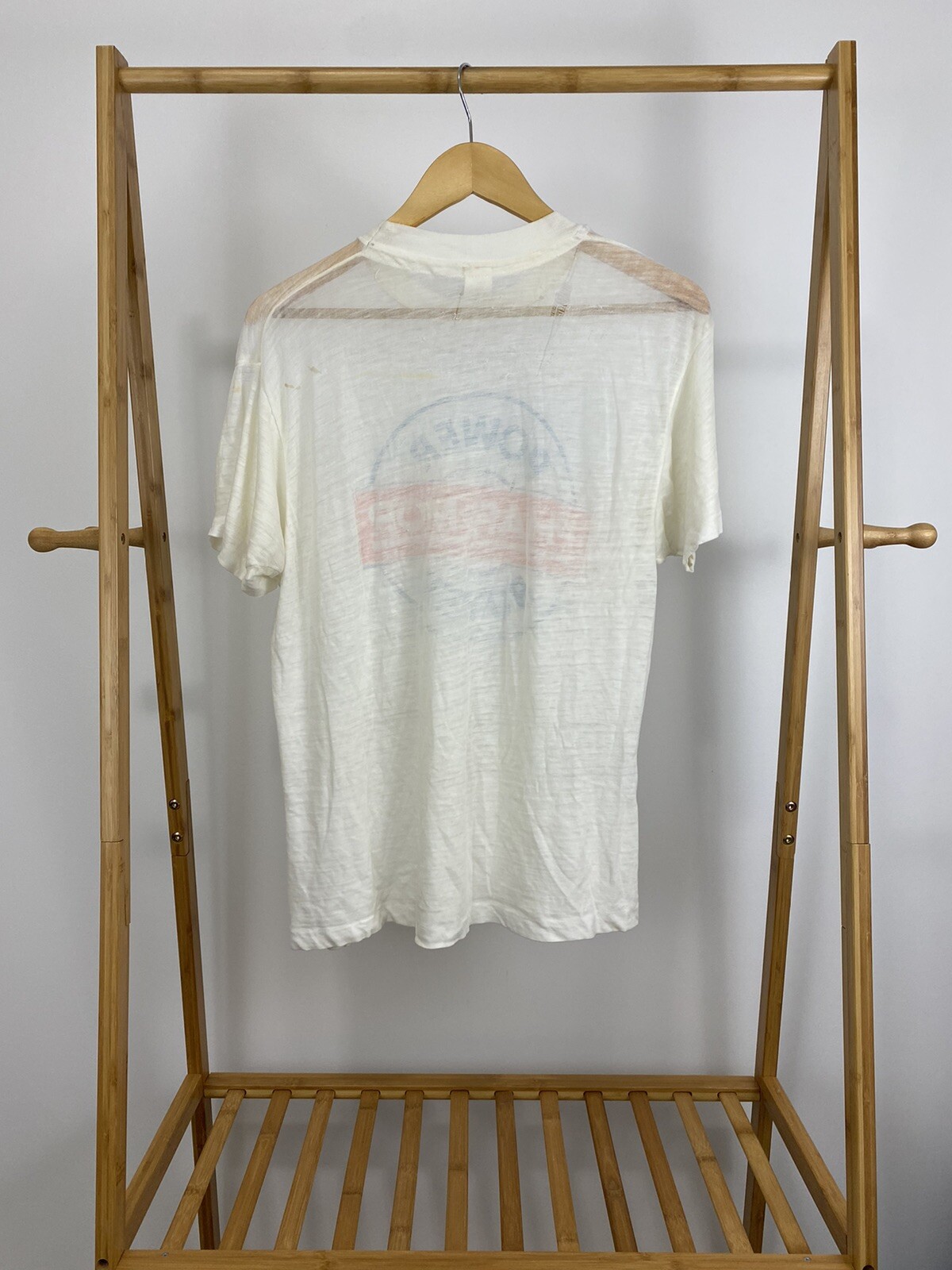 VTG 80S Phar-Mor Power Buyer Burnout Super Paper Thin Single Stitch T-Shirt L gallery