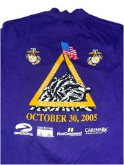 30th Marine Corps Marathon Competitor 2005 Mens S Washington DC Mock Neck