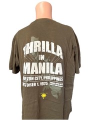 DISTRESSED Muhammad Ali X Shoe Palace Shirt Size Large Olive Green Limited
