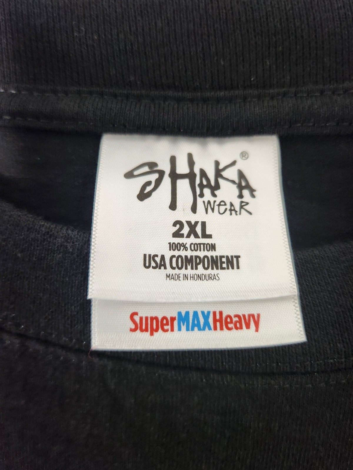 Shakawear T- shirt Mens 2XL Super Max Heavy Black California West Coast Original gallery